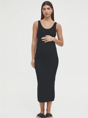 Coastline Knit Dress II - Black